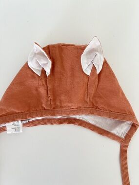 Baby Rust Bonnet with Ears
